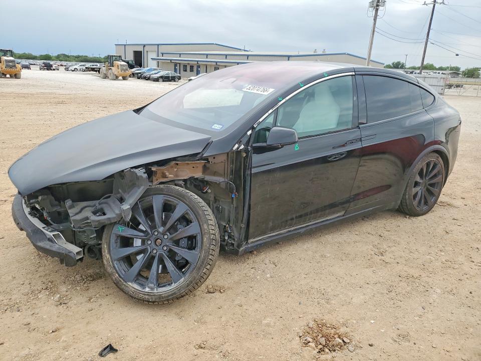 2023 Tesla Model x VIN 7SAXCBE52PF423179 COPART salvage auction — FRONT END, TX - CERTIFICATE OF TITLE, sold $17,300 on 2026-07-30 (photo 1)