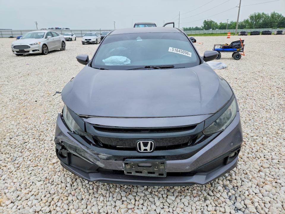 2019 Honda Civic VIN 2HGFC2F83KH530683 COPART salvage auction — REAR END, Tx - Salvage Vehicle Title, sold $2,850 on 2026-07-02 (photo 5)