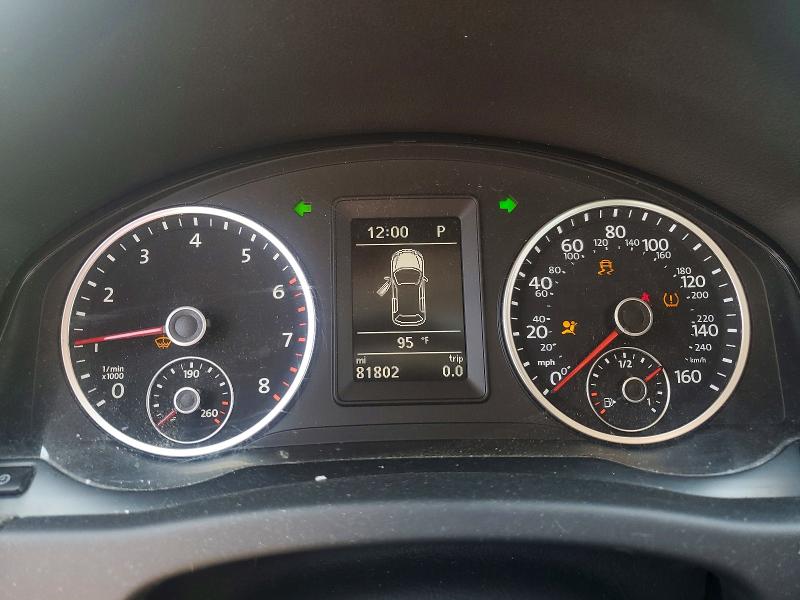 2017 Volkswagen Tiguan VIN WVGAV7AX0HK001591 COPART salvage auction — ROLLOVER, Sc - Cert Of Title-Salvage, sold $1,300 on 2026-07-20 (photo 9)