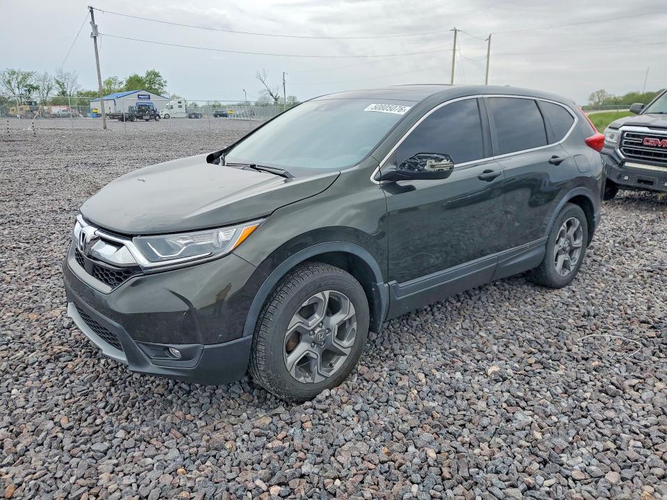 2018 Honda Cr-v VIN 7FARW2H58JE016133 COPART salvage auction — HAIL, In - Certificate Of Title, sold $5,800 on 2026-07-21 (photo 1)