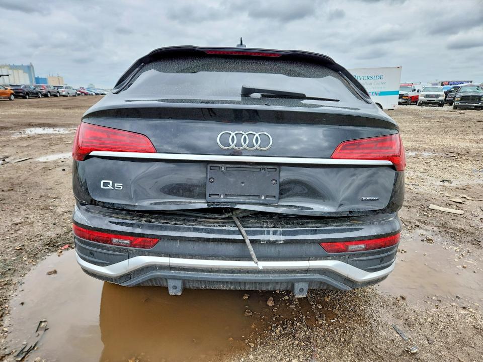 2021 Audi Q5 sportback VIN WA15AAFY6M2115759 COPART salvage auction — BURN, Il - Salvage Certificate, sold $1,600 on 2026-07-10 (photo 6)