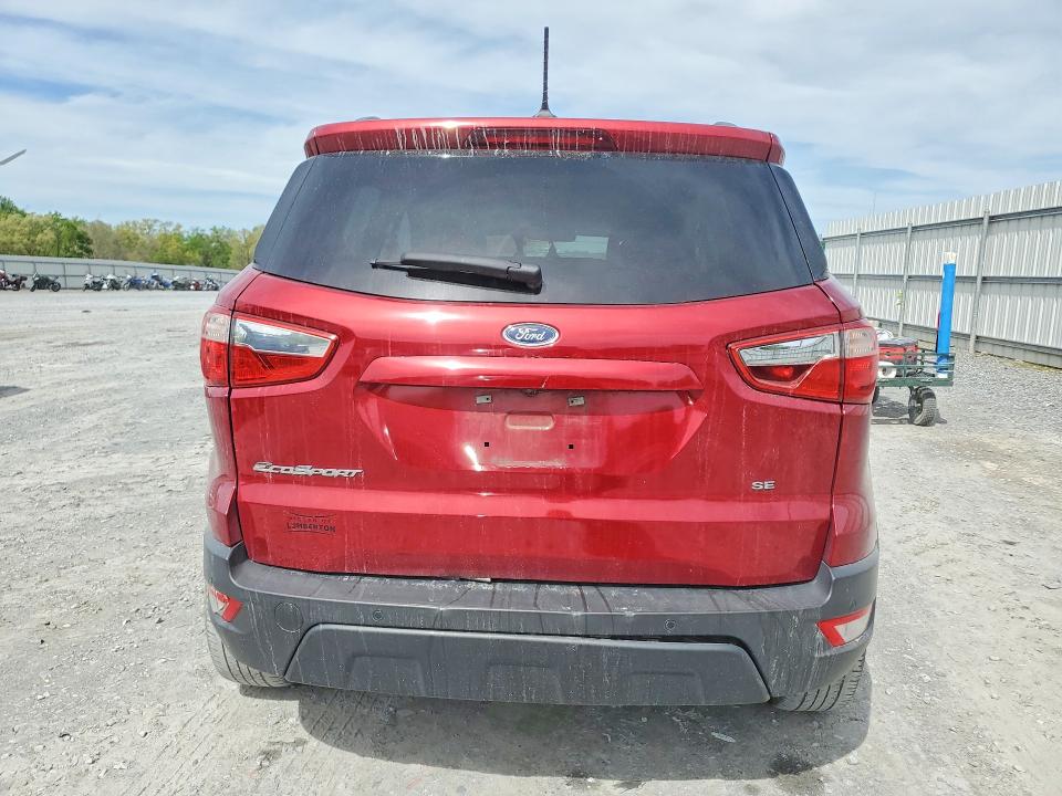 2021 Ford Ecosport VIN MAJ3S2GE1MC453395 COPART salvage auction — ENGINE BURN, Nc - Parts Only-Record Of Sale, sold $175 on 2026-07-29 (photo 6)