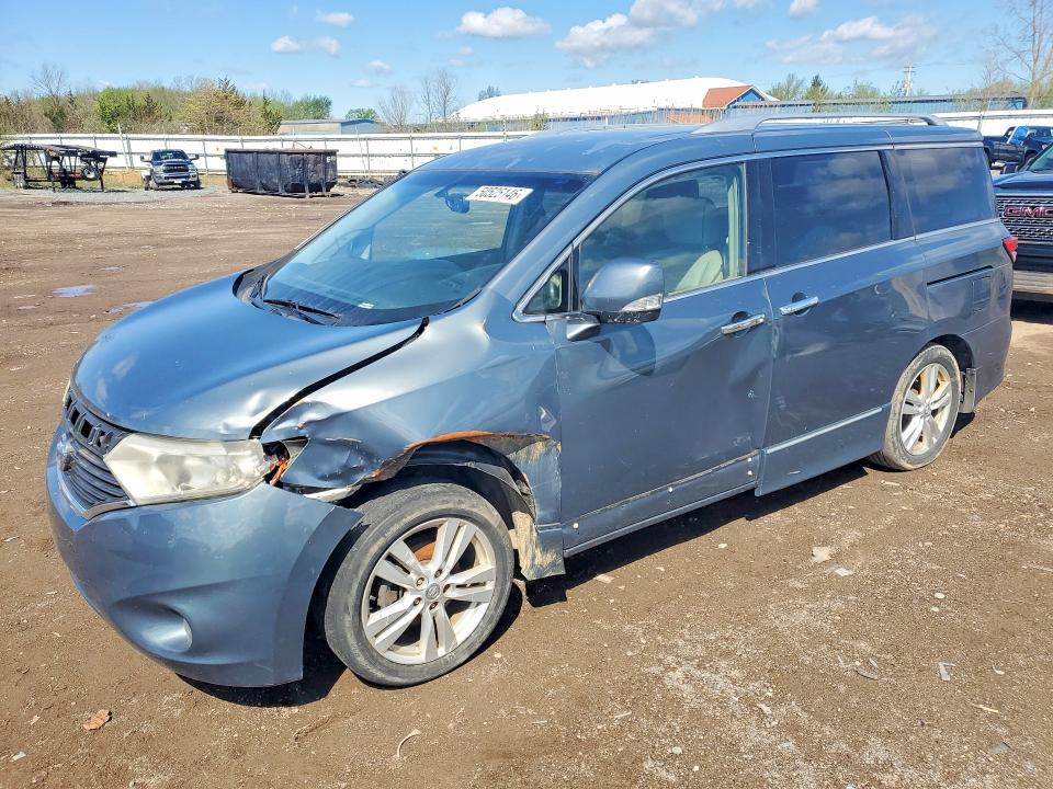 2011 Nissan Quest VIN JN8AE2KPXB9007567 COPART salvage auction — FRONT END, Oh - Cert Of Title-Salvage, sold $425 on 2026-07-09 (photo 1)