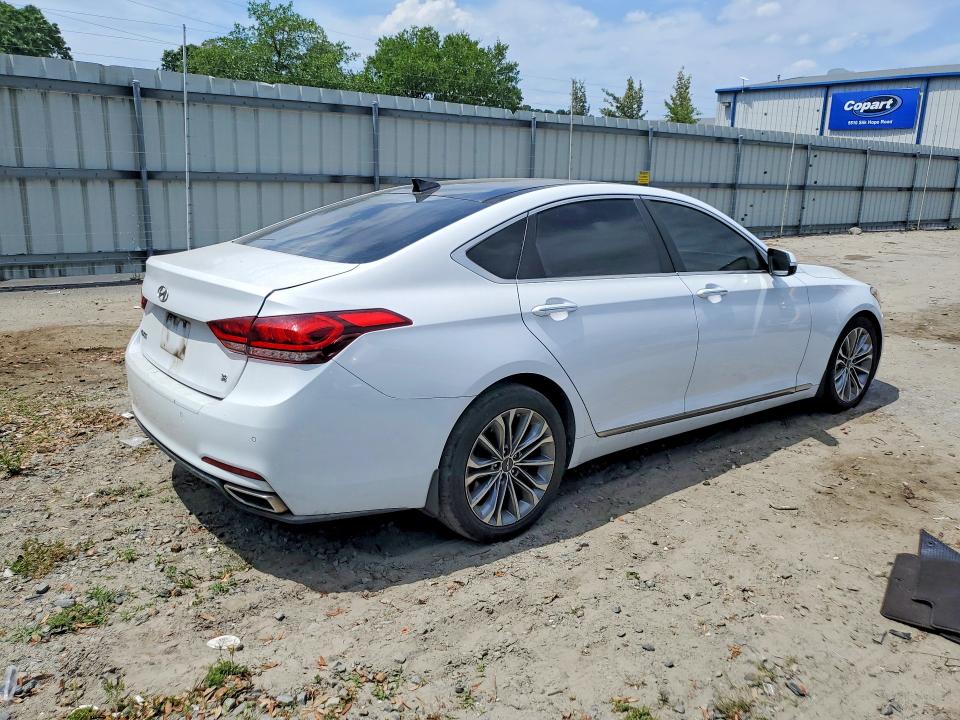 2015 Hyundai Genesis VIN KMHGN4JE3FU048185 COPART salvage auction — UNDERCARRIAGE, Ga - Cert Of Title-Salvage, sold $1,350 on 2026-07-09 (photo 3)