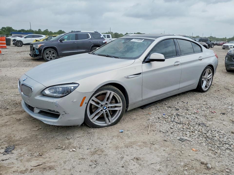 2015 BMW 6er VIN WBA6B4C53FD760974 COPART salvage auction — MINOR DENT/SCRATCHES, TX - CERTIFICATE OF TITLE, sold $3,150 on 2026-07-17 (photo 1)