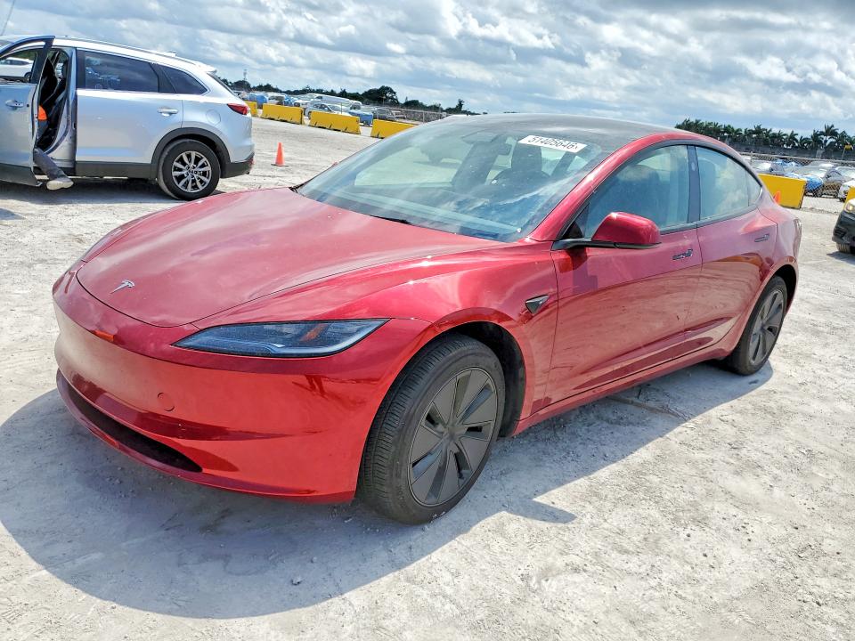 2025 Tesla Model 3 VIN 5YJ3E1EA0SF977746 COPART salvage auction — FRONT END, Salvage Title, sold $14,100 on 2026-07-13 (photo 1)