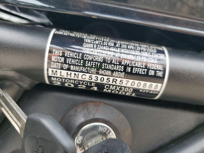 2024 Honda VIN MLHNC5305R5700888 COPART salvage auction — SIDE, Id - Salvage Certificate Of Title, sold $200 on 2026-07-23 (photo 9)
