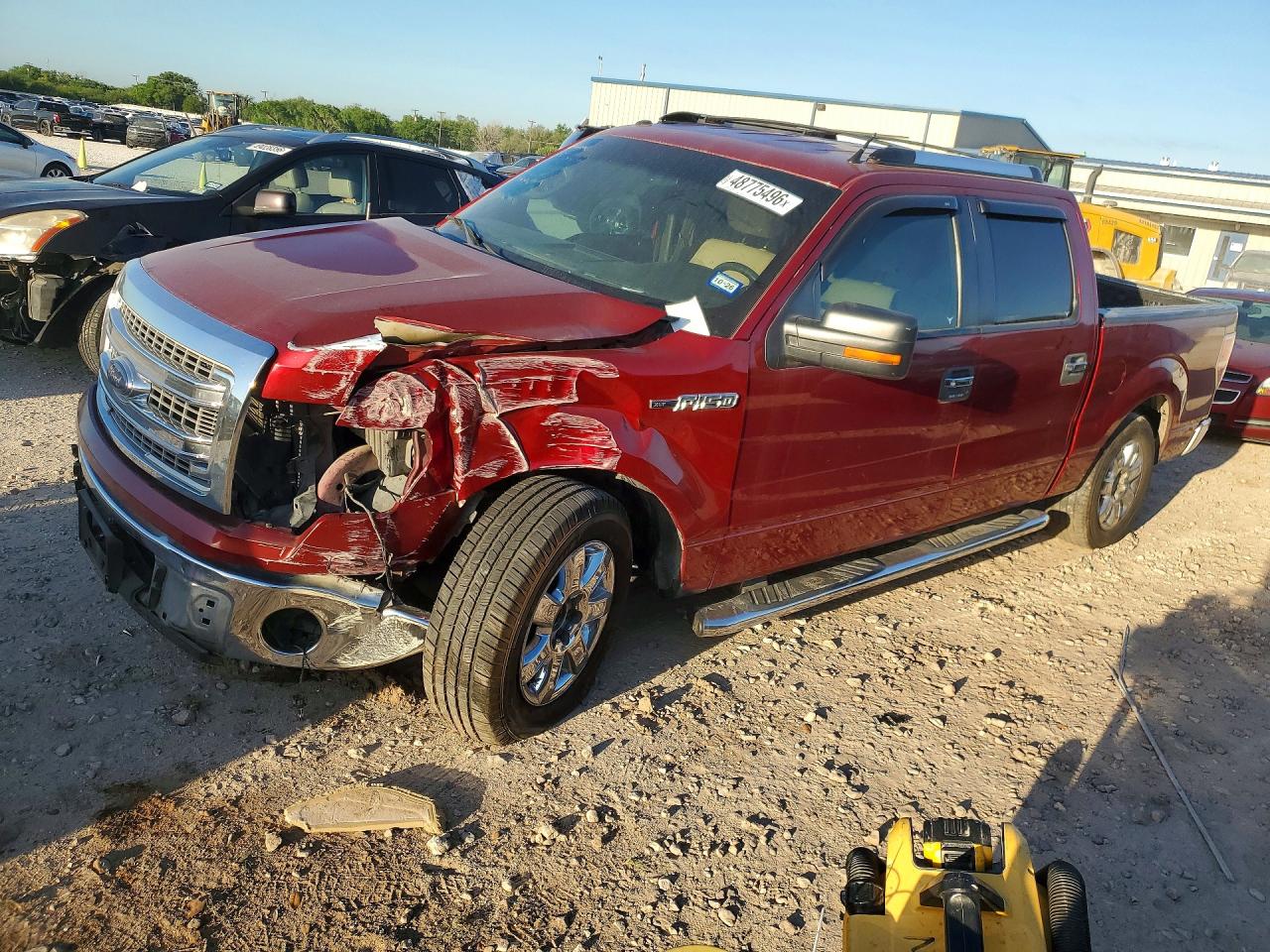 2013 Ford F-150 Lightning VIN 1FTEW1CM1DFE03660 COPART salvage auction — Front End, TX - SALVAGE VEHICLE TITLE, sold $1,250 on 2026-06-25 (photo 1)