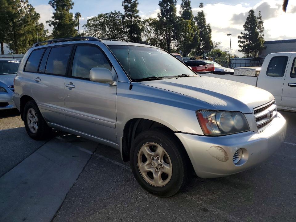 2004 Toyota Highlander VIN JTEDD21A940099881 COPART salvage auction — MECHANICAL, ID - SALVAGE CERTIFICATE OF TITLE, sold $500 on 2026-07-14 (photo 4)