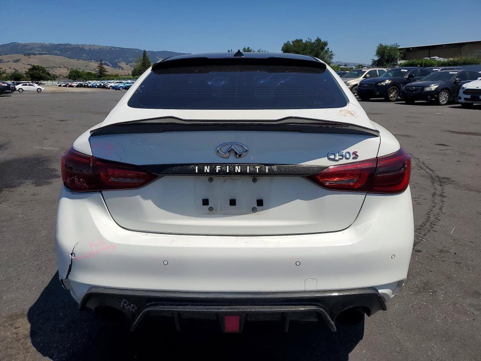 2018 Infiniti Q50 VIN JN1FV7AP1JM461303 COPART salvage auction — REAR END, CA - SALVAGE CERTIFICATE, sold $475 on 2026-07-21 (photo 6)