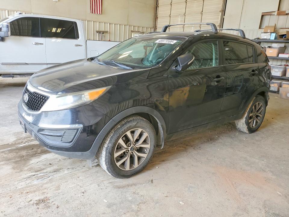 2014 Kia Sportage VIN KNDPB3AC2E7656315 COPART salvage auction — REAR END, Tx - Salvage Vehicle Title, sold $1,400 on 2026-07-31 (photo 1)
