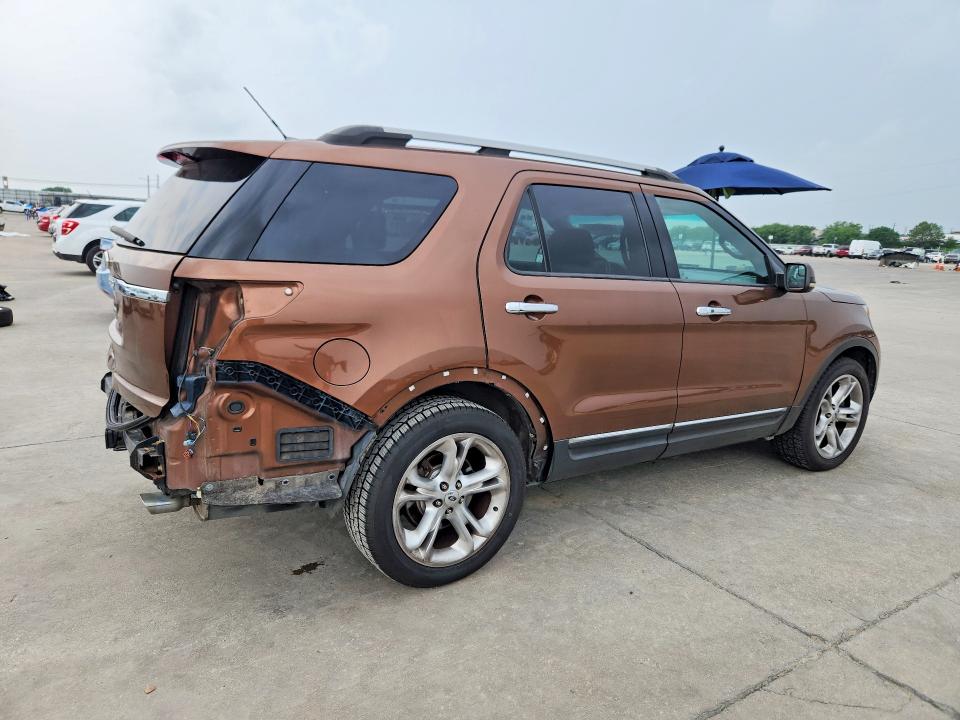 2011 Ford Explorer VIN 1FMHK7F82BGA01711 COPART salvage auction — REAR END, Tx - Salvage Vehicle Title, sold $1,750 on 2026-07-09 (photo 3)