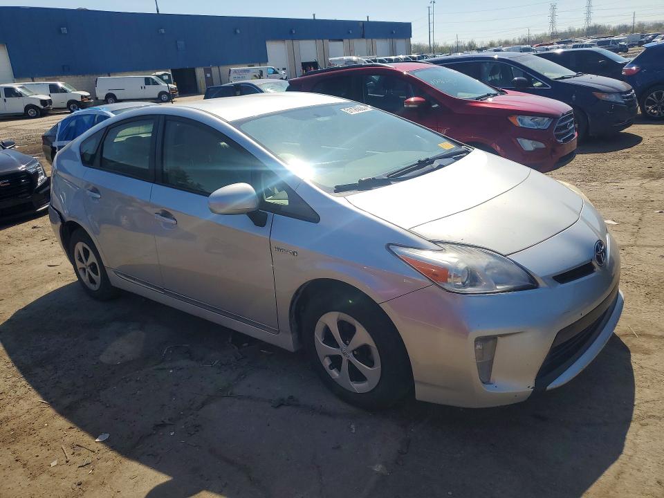 2013 Toyota Prius VIN JTDKN3DU0D1697534 COPART salvage auction — REAR END, Mi - Dealer Only Clean Title, sold $2,300 on 2026-07-31 (photo 4)