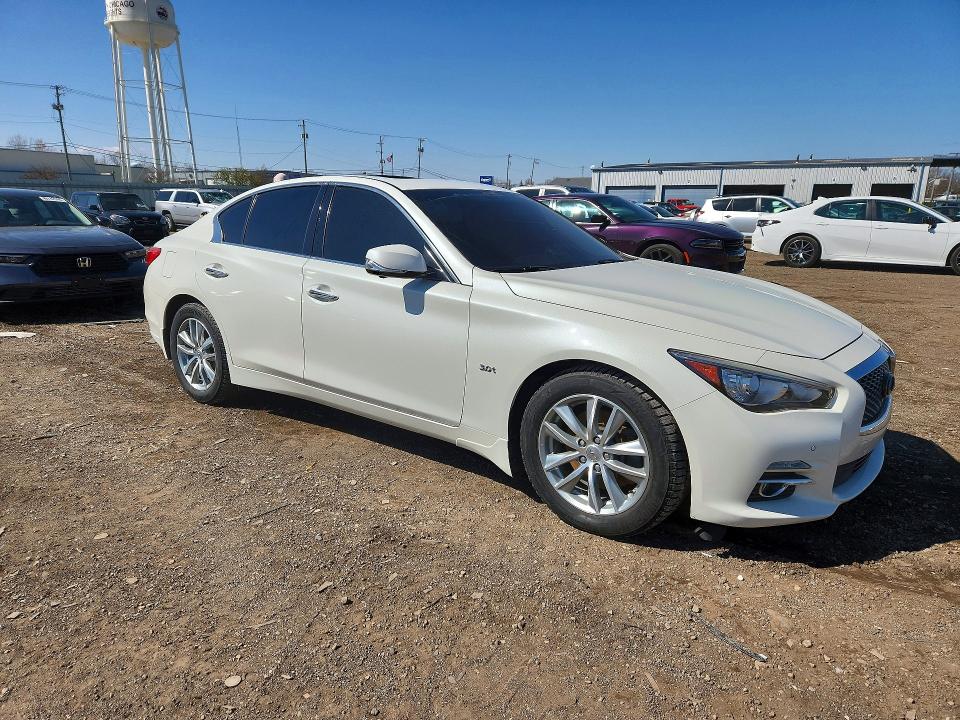 2016 Infiniti Q50 VIN JN1EV7AR5GM346628 COPART salvage auction — VANDALISM, IL - SALVAGE CERTIFICATE, sold $7,200 on 2026-07-29 (photo 4)