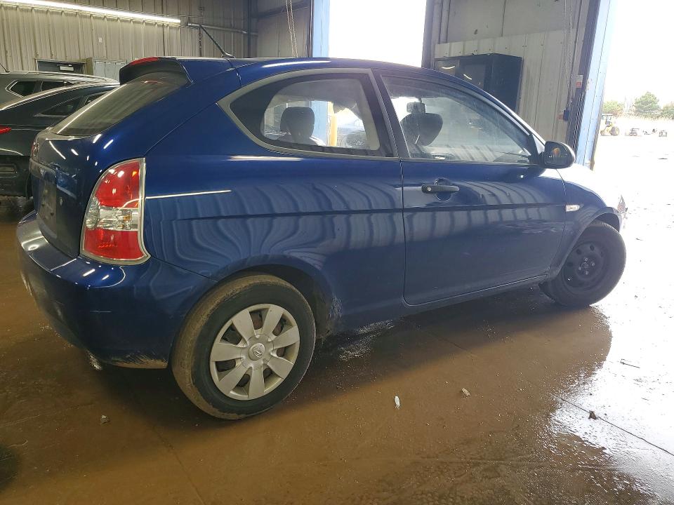 2007 Hyundai Accent VIN KMHCM36C77U041745 COPART salvage auction — FRONT END, Il - Salvage Certificate, sold $300 on 2026-07-09 (photo 3)