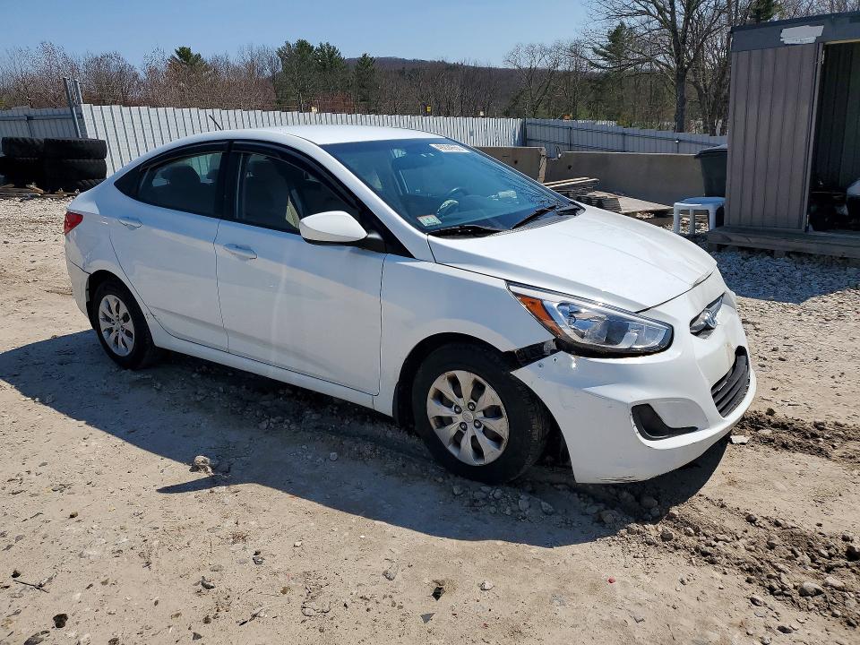 2016 Hyundai Accent VIN KMHCT4AE1GU162742 COPART salvage auction — FRONT END, Ma - Cert Of Title-Reconstrctd Coll, sold $2,650 on 2026-07-29 (photo 4)