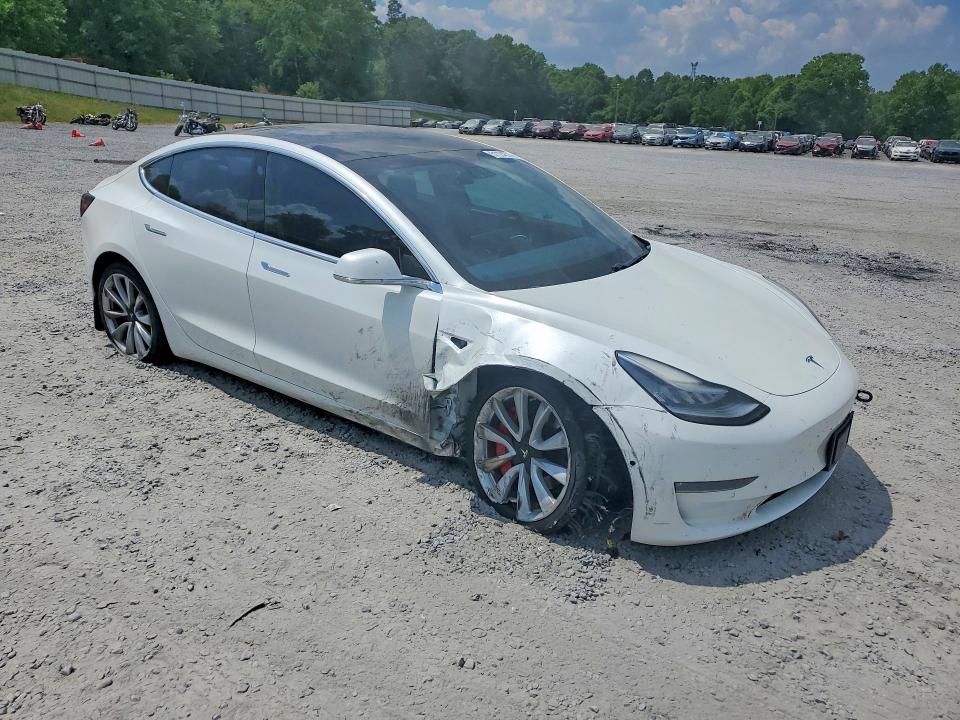 2020 Tesla Model 3 VIN 5YJ3E1EB6LF651220 COPART salvage auction — FRONT END, NC - SALVAGE CERTIFICATE OF TITLE, sold $1,900 on 2026-07-29 (photo 4)