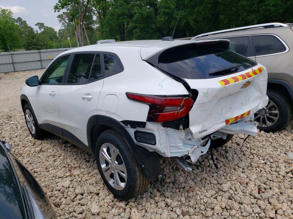 2025 Chevrolet VIN KL77LFEP1SC201418 COPART salvage auction — REAR END, La - Cert Of Title-Salvage, sold $8,200 on 2026-07-02 (photo 2)