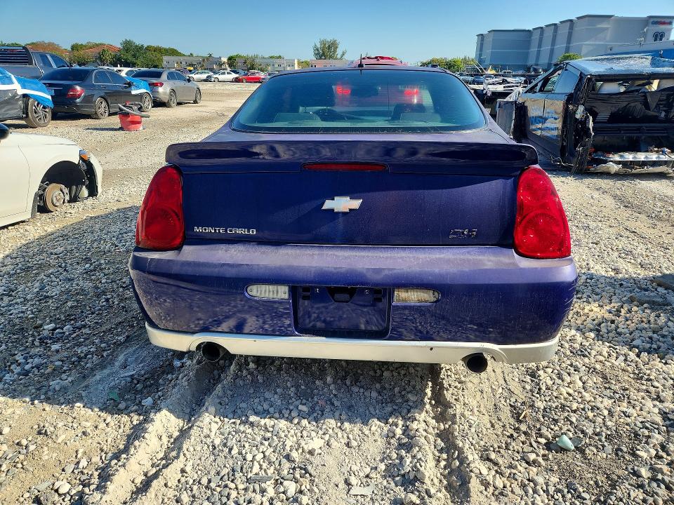 2007 Chevrolet Monte carlo VIN 2G1WL16C279311110 COPART salvage auction — FRONT END, FL - CERT OF TITLE-REBUILT, sold $325 on 2026-07-02 (photo 6)