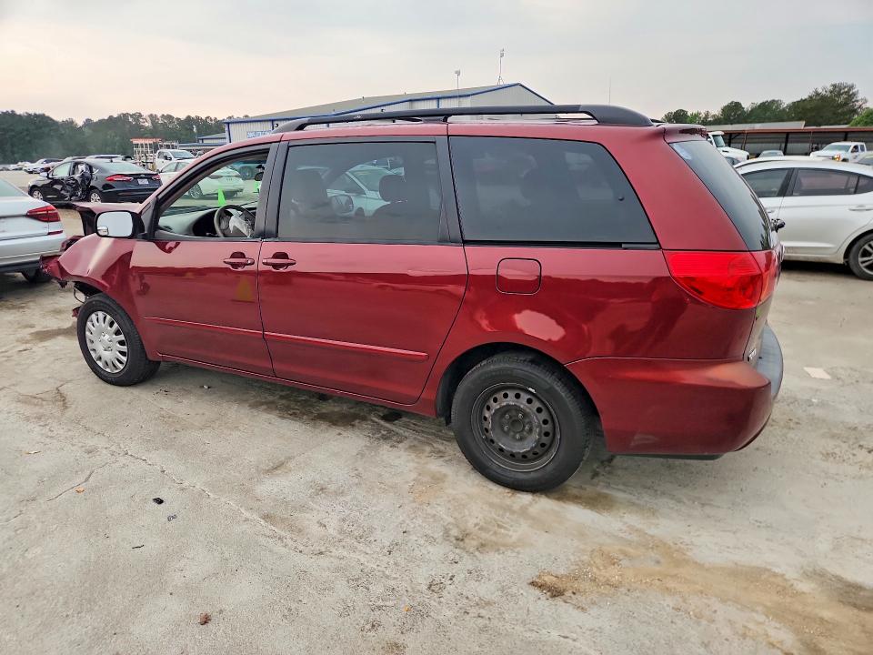 2008 Toyota Sienna VIN 5TDZK23CX8S206437 COPART salvage auction — FRONT END, Ms - Cert Of Title-Salvaged, sold $500 on 2026-07-03 (photo 2)