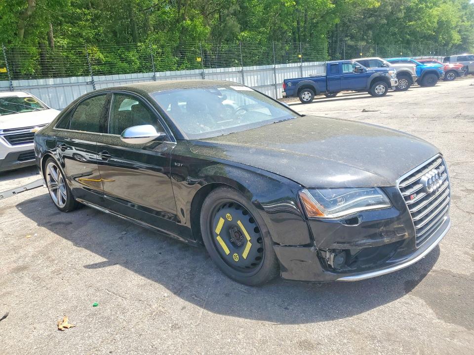 2020 Audi S8 VIN WAUD2AFD2DN020235 COPART salvage auction — FRONT END, GA - CERT OF TITLE-SALVAGE, sold $9,000 on 2026-07-21 (photo 4)