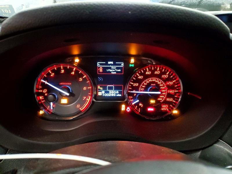 2016 Subaru Wrx VIN JF1VA1L61G9809396 COPART salvage auction — FRONT END, Mi - Certificate Of Title, sold $3,200 on 2026-07-31 (photo 9)
