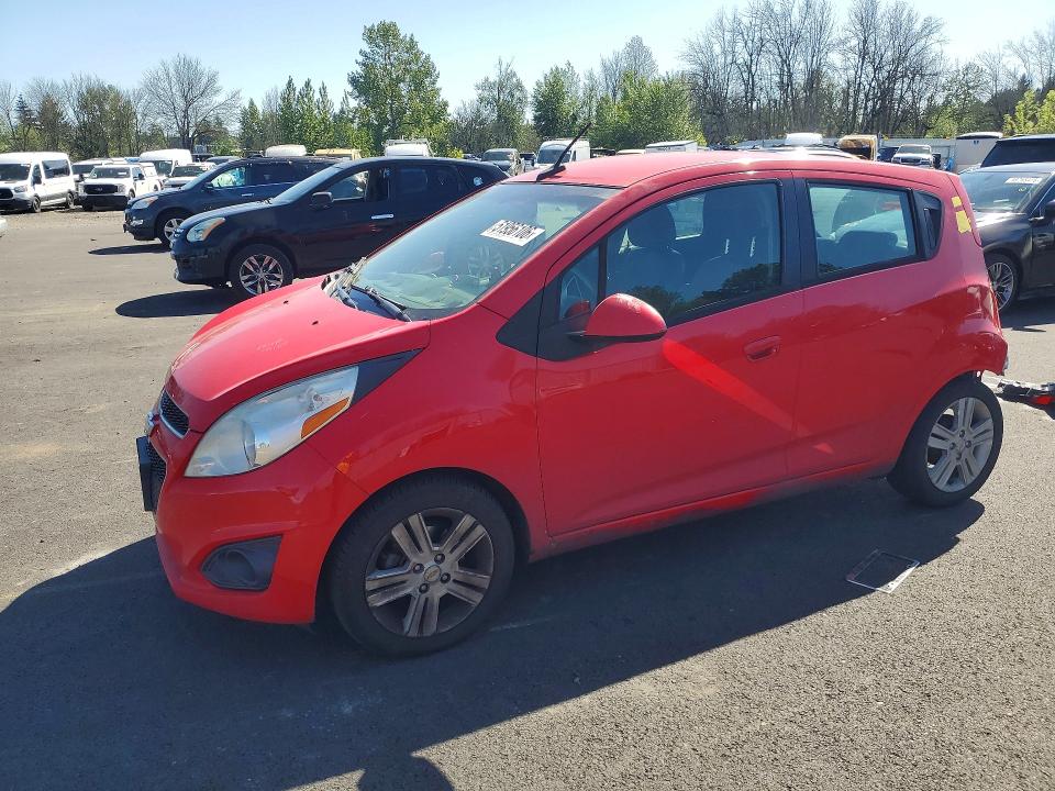 2013 Chevrolet Spark VIN KL8CB6S90DC538023 COPART salvage auction — REAR END, Or - Salvage Title Certificate, sold $650 on 2026-07-08 (photo 1)