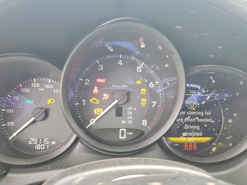 2024 Porsche Macan VIN WP1AA2A59RLB10384 COPART salvage auction — FRONT END, Fl - Cert Of Title Slvg Rebuildable, sold $22,200 on 2026-08-12 (photo 9)