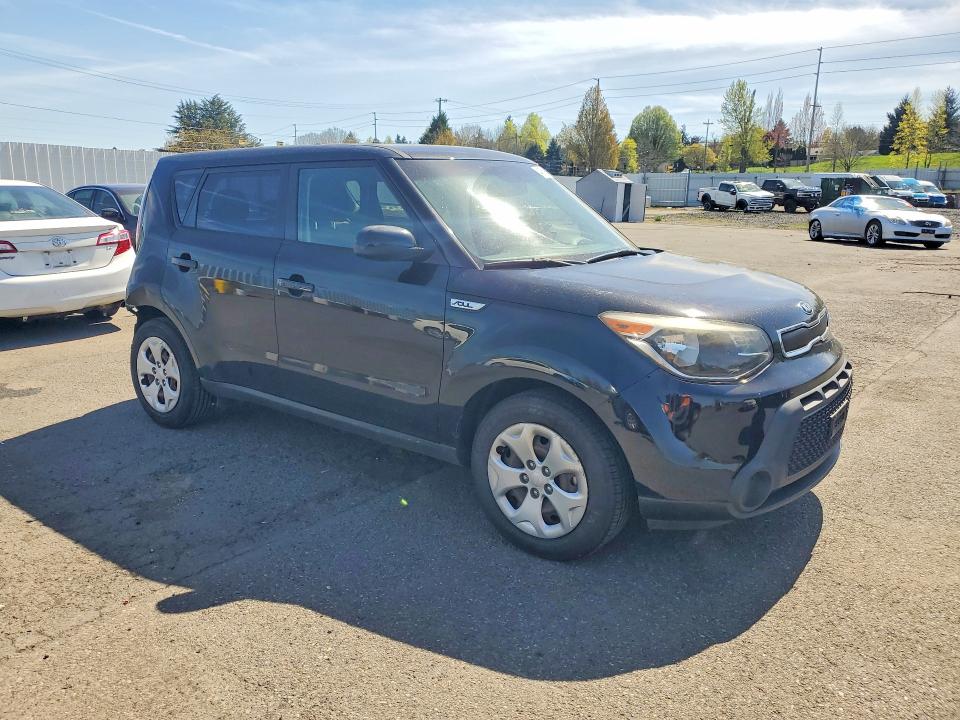 2015 Kia Soul VIN KNDJN2A21F7215873 COPART salvage auction — REAR END, Or - Salvage Title Certificate, sold $1,350 on 2026-07-06 (photo 4)