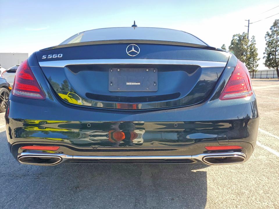 2018 Mercedes-benz S-klasse VIN WDDUG8DB0JA381938 COPART salvage auction — MINOR DENT/SCRATCHES, Ca - Dis/Dlr/Exp Only Clean Title (P), sold $18,300 on 2026-07-28 (photo 6)