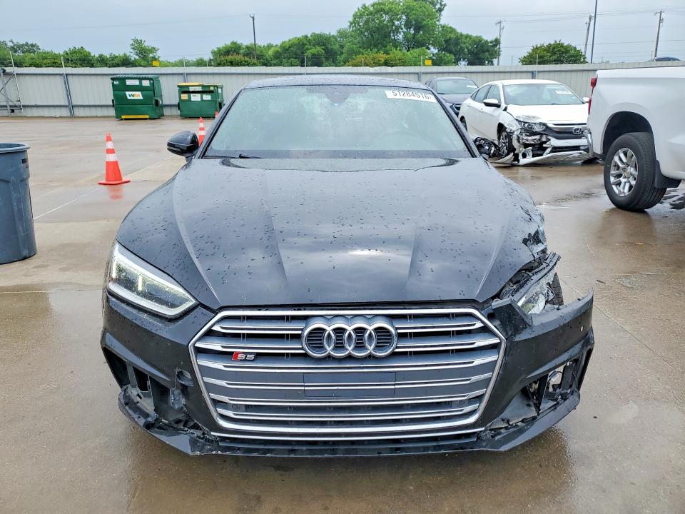 2019 Audi VIN WAUB4CF53KA098159 COPART salvage auction — FRONT END, Tx - Salvage Vehicle Title, sold $6,000 on 2026-07-27 (photo 5)