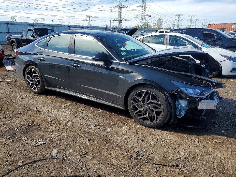 2022 Hyundai Sonata VIN KMHL14JC0NA220732 COPART salvage auction — FRONT END, Il - Salvage Certificate, sold $3,200 on 2026-07-28 (photo 4)