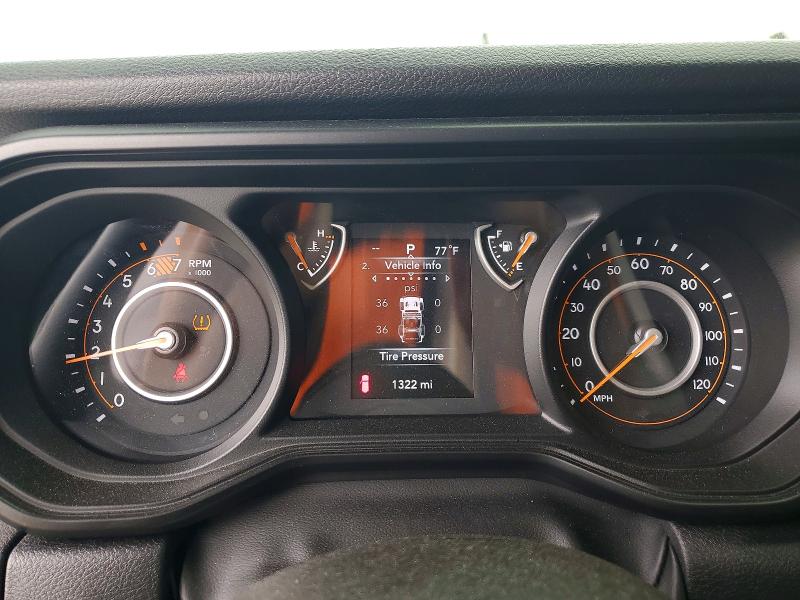 2025 Jeep Wrangler / VIN 1C4PJXAN3SW619917 COPART salvage auction — FRONT END, Salvage Title, sold $13,900 on 2026-07-29 (photo 9)