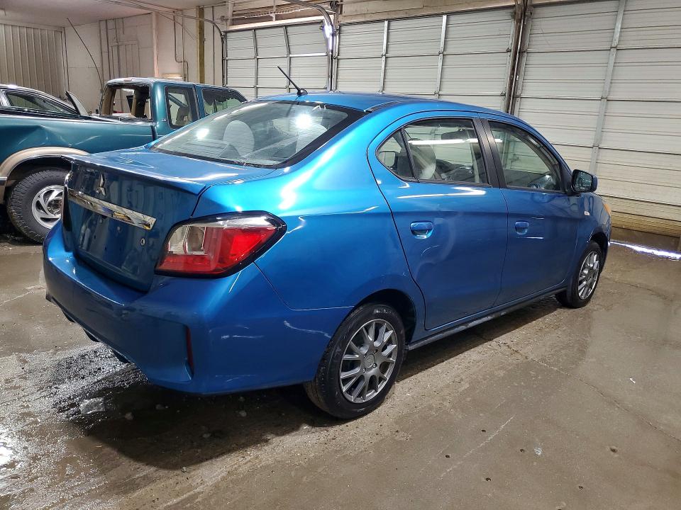 2021 Mitsubishi Mirage VIN ML32FUFJ4MHF00710 COPART salvage auction — REAR END, TN - SALVAGE CERTIFICATE, sold $1,200 on 2026-07-30 (photo 3)