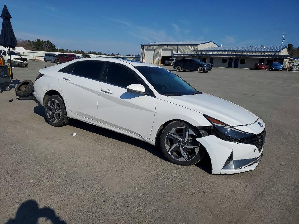 2021 Hyundai Elantra VIN KMHLN4AJXMU007576 COPART salvage auction — FRONT END, Me - Cert Of Title-Salvage Collisio, sold $3,700 on 2026-07-06 (photo 4)