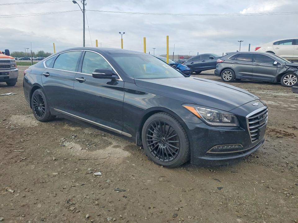 2017 Genesis G80 VIN KMHGN4JE9HU210145 COPART salvage auction — FRONT END, Il - Salvage Certificate, sold $3,250 on 2026-07-02 (photo 4)