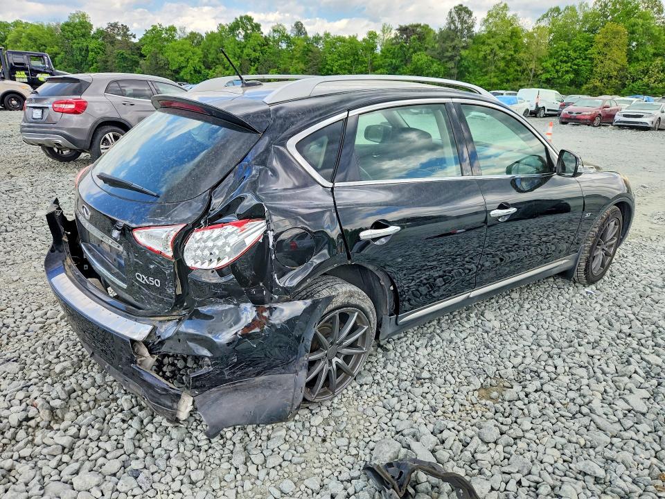 2016 Infiniti Qx50 VIN JN1BJ0RR8GM265889 COPART salvage auction — REAR END, NC - SALVAGE CERTIFICATE OF TITLE, sold $250 on 2026-07-15 (photo 3)