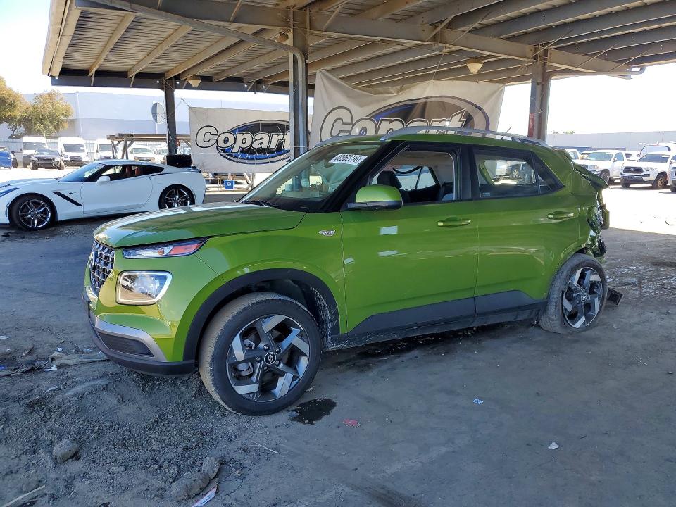 2023 Hyundai Venue VIN KMHRC8A36PU266160 COPART salvage auction — REAR END, Ca - Salvage Certificate, sold $1,600 on 2026-07-21 (photo 1)