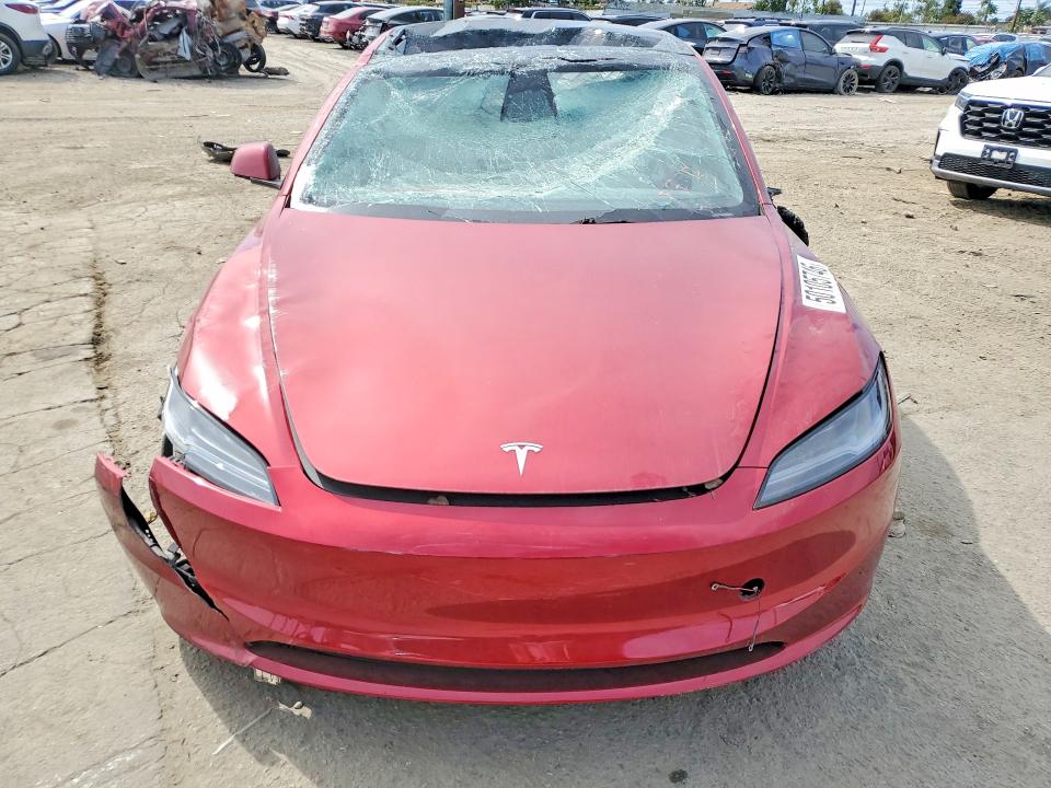 2025 Tesla Model 3 VIN 5YJ3E1EA2SF922294 COPART salvage auction — ROLLOVER, Salvage Title, sold $4,150 on 2026-07-27 (photo 5)