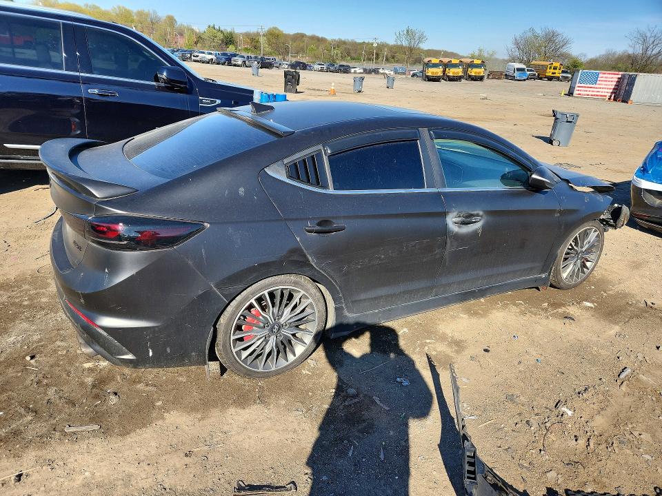2018 Hyundai Elantra VIN KMHD04LBXJU554772 COPART salvage auction — FRONT END, MD - CERT OF SALVAGE > 75% DAMAGE, sold $125 on 2026-07-30 (photo 3)
