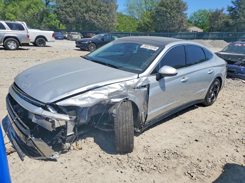 2024 Hyundai Sonata VIN KMHL14JA4RA419870 COPART salvage auction — FRONT END, TN - SALVAGE CERTIFICATE, sold $6,800 on 2026-07-30 (photo 1)