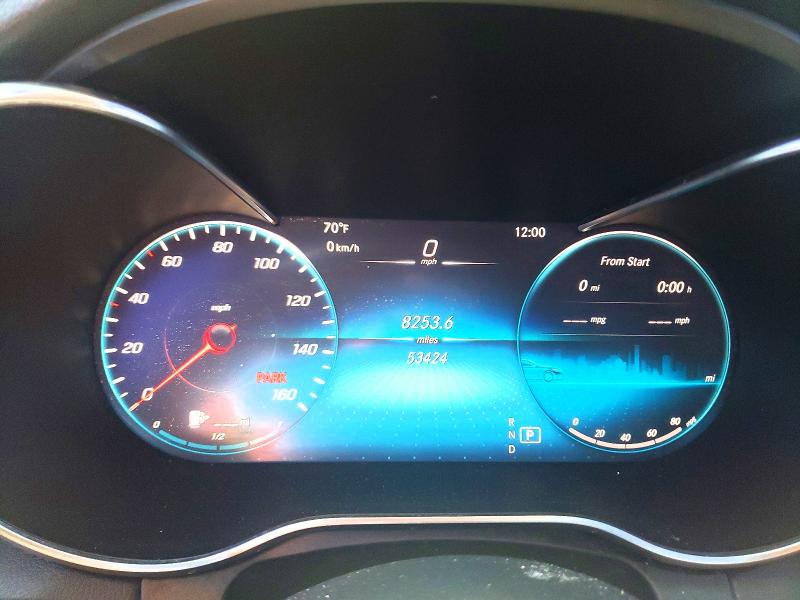 2021 Mercedes-Benz C-Class VIN W1KWF8DB2MR653570 COPART salvage auction — Frame Damage, WV - CERTIFICATE OF TITLE (P), sold $10,700 on 2026-07-03 (photo 9)