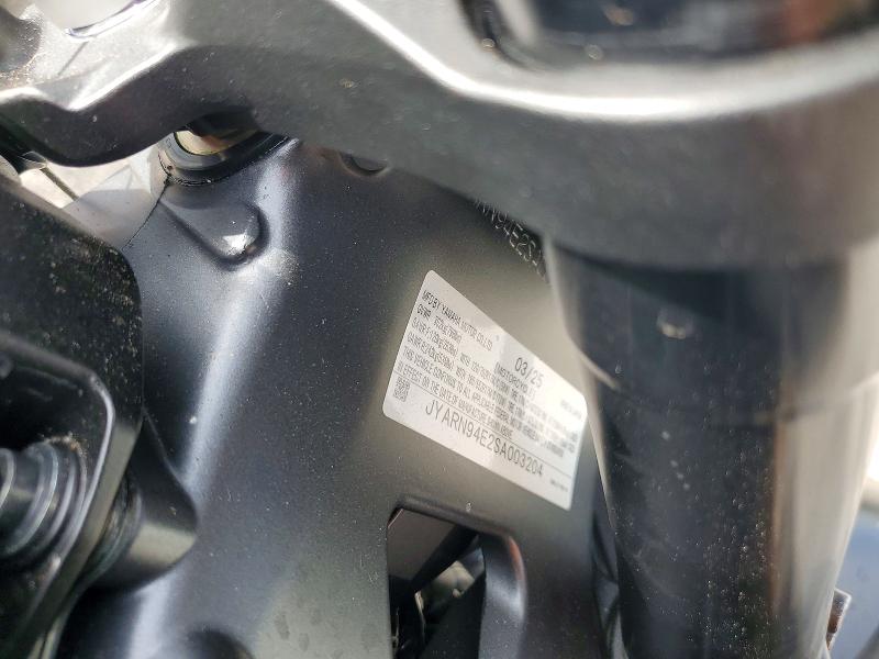 2025 Yamaha Mt VIN JYARN94E2SA003204 COPART salvage auction — FRONT END, Salvage Title, sold $2,850 on 2026-07-30 (photo 9)