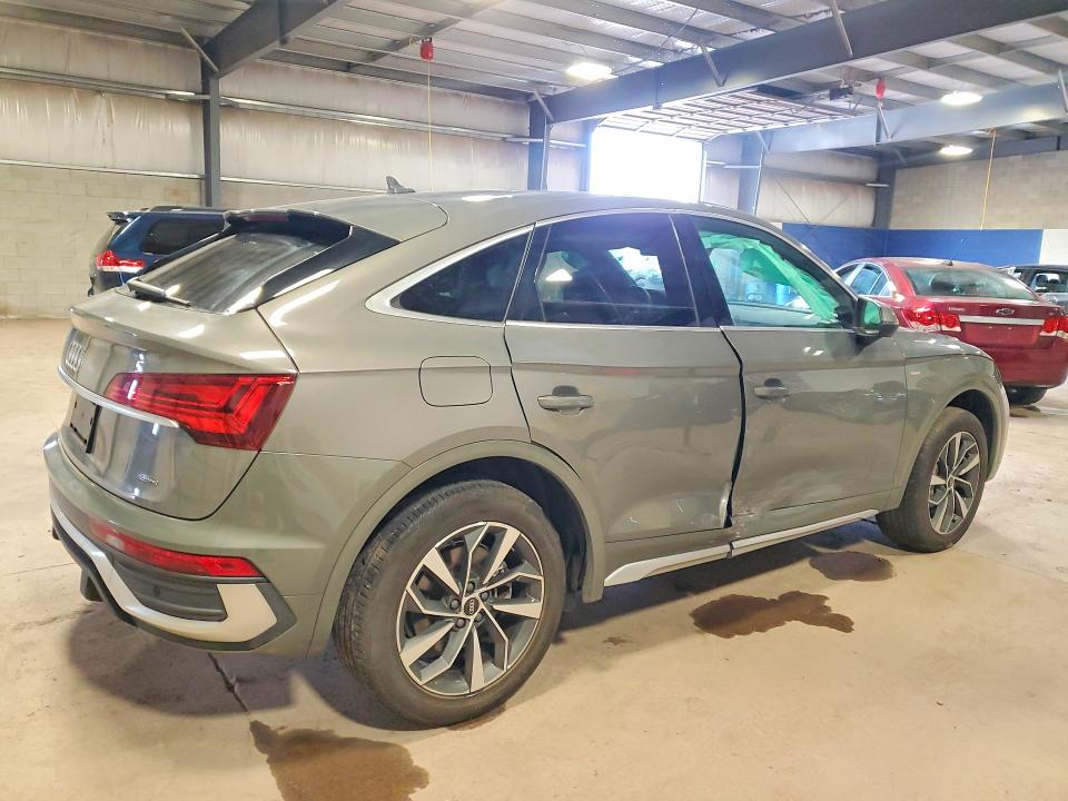 2023 Audi Q5 sportback VIN WA15AAFY8P2060199 COPART salvage auction — SIDE, DE - SALVAGE CERTIFICATE, sold $10,000 on 2026-07-29 (photo 3)