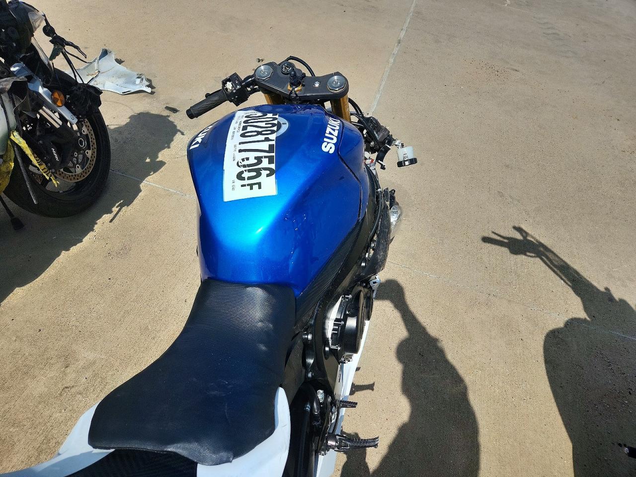 2024 Suzuki GSX-R750 VIN JS1GR7MA0R7101487 COPART salvage auction — Front End, TX - SALVAGE VEHICLE TITLE, sold $1,250 on 2026-06-25 (photo 6)