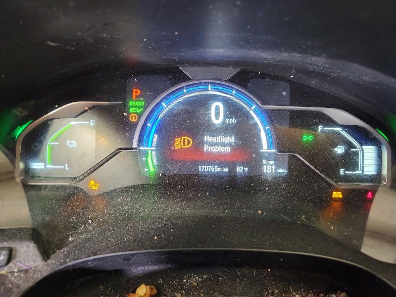 2018 Honda Clarity VIN JHMZC5F31JC005784 COPART salvage auction — FRONT END, Wv - Salvage Certificate, sold $1,100 on 2026-07-02 (photo 9)