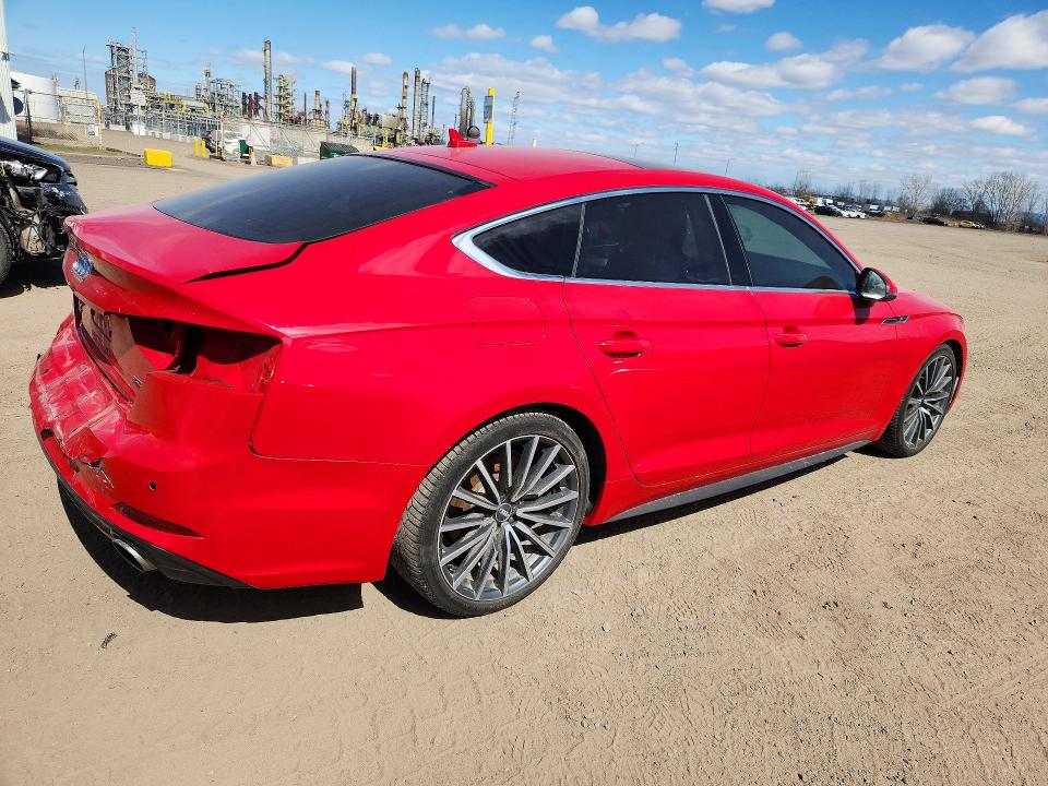 2019 Audi A5 VIN WAUENCF58KA045306 COPART salvage auction — REAR END, Qc - Gravement Accidente, sold $3,950 on 2026-07-28 (photo 3)