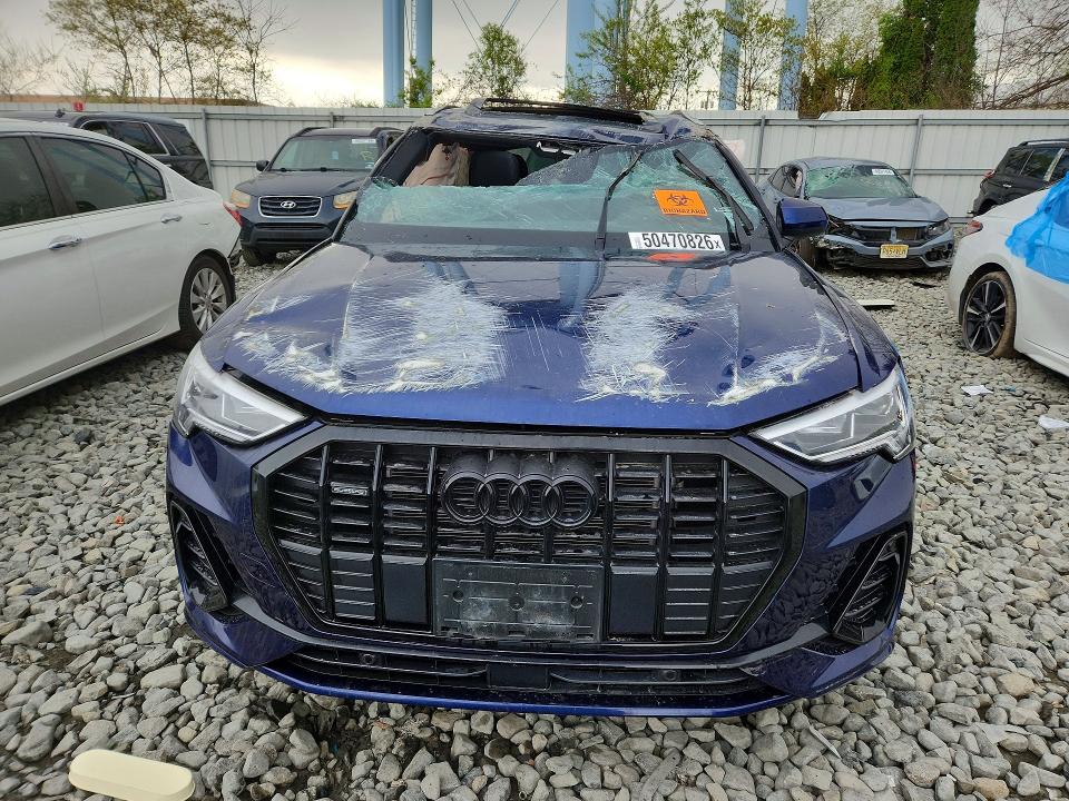 2024 Audi Q3 VIN WA1DECF3XR1182250 COPART salvage auction — ROOF, Nj - Cert Of Title-Salvage, sold $3,600 on 2026-08-03 (photo 5)