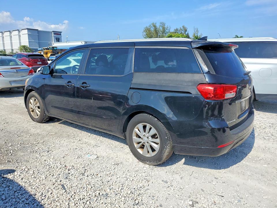 2016 Kia SEDONA VIN KNDMB5C15G6157236 COPART salvage auction — MINOR DENT/SCRATCHES, Fl - Certificate Of Title, sold $925 on 2026-07-17 (photo 2)
