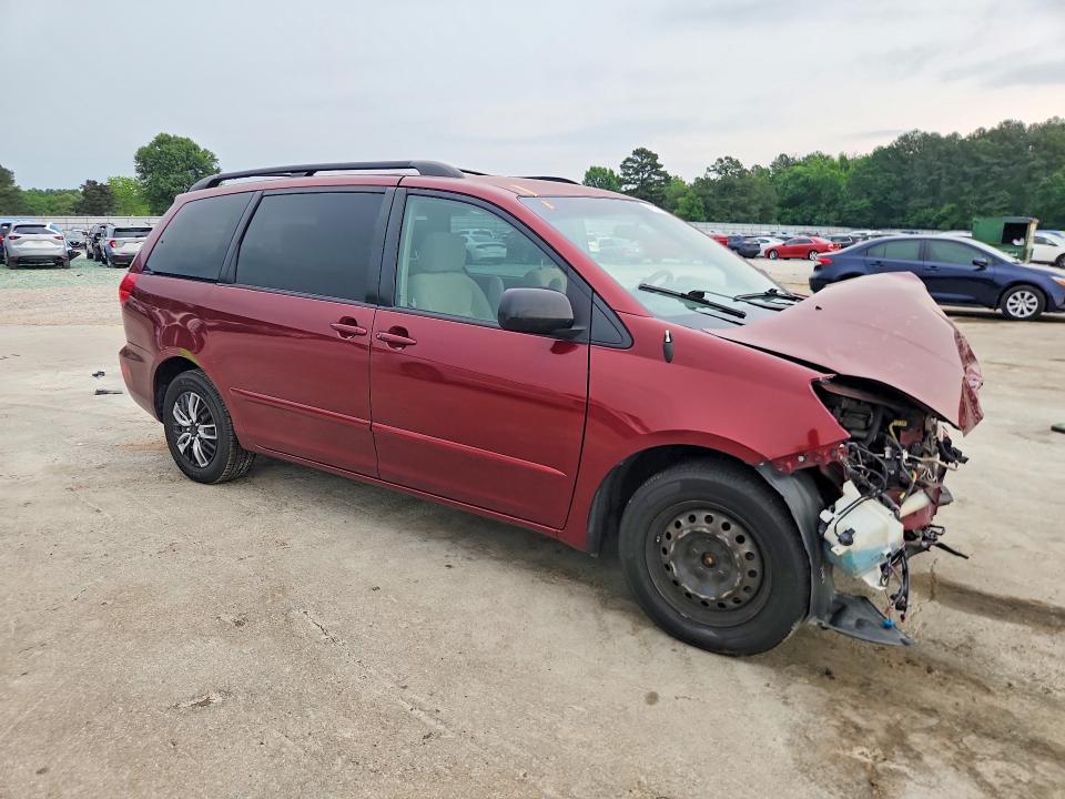 2008 Toyota Sienna VIN 5TDZK23CX8S206437 COPART salvage auction — FRONT END, Ms - Cert Of Title-Salvaged, sold $500 on 2026-07-03 (photo 4)